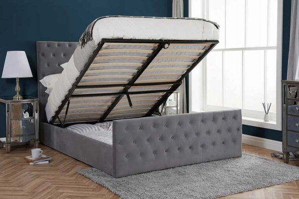Marquis Ottoman Bed Open In Grey