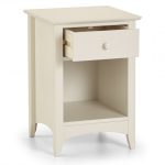 Cameo 1 Drawer Bedside – Stone White