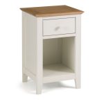 salerno bedside cabinet in two tone finish